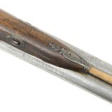 English Double Barrel Percussion Fowler Shotgun - 11 of 14