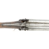 English Double Barrel Percussion Fowler Shotgun - 10 of 14