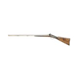 English Double Barrel Percussion Fowler Shotgun - 3 of 14