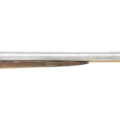 English Double Barrel Percussion Fowler Shotgun - Image 9 of 14