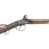 English Double Barrel Flintlock Fowler Shotgun - 9 of 13