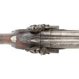 English Double Barrel Flintlock Fowler Shotgun - 10 of 13