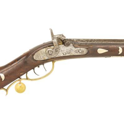 Antique Half-Stock Percussion Plains Rifle - Image 8 of 16