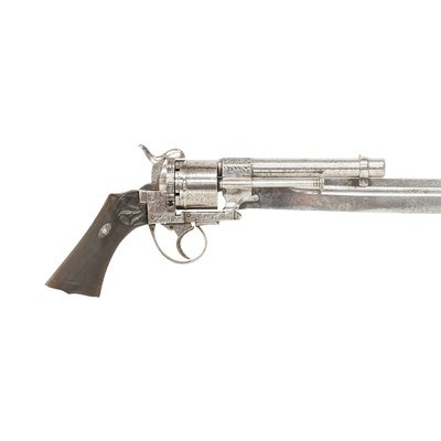 European Double Action Pinfire Sword Revolver - Image 6 of 9