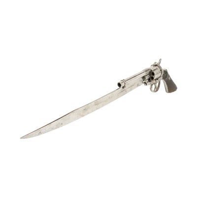 European Double Action Pinfire Sword Revolver - Image 1 of 9