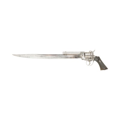 European Double Action Pinfire Sword Revolver - Image 2 of 9