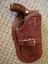 Fine hand made matched leather Holster and belt.FitsS&W 38 special & holds 24 rounds ofamo. - 6 of 6