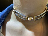 Baraka Choker necklace 18kt 90.9 Grams or 58.4 DWT -( Styled like Bvlgari, also Italy) Fire sale price. 13 3/4" long. All 18kt.gold - 1 of 6