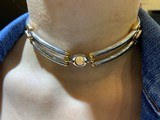 Baraka Choker necklace 18kt 90.9 Grams or 58.4 DWT -( Styled like Bvlgari, also Italy) Fire sale price. 13 3/4" long. All 18kt.gold - 5 of 6