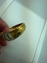 Bracelet with 106 Diamonds 22 Sapphires 17 Rubies 12 Emeralds. All 18 Kt yellow gold weighing 46.3 Grams or 24.8 DWT - 2 of 2