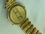 Gerald Genta Mickey Mouse watch RARE as it is all 18kt. Gold both watch and band in Mint condition - 2 of 5