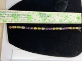 Multi colored Precious stone bracelet in all 14kt. Gold. Perfect condition - 4 of 5