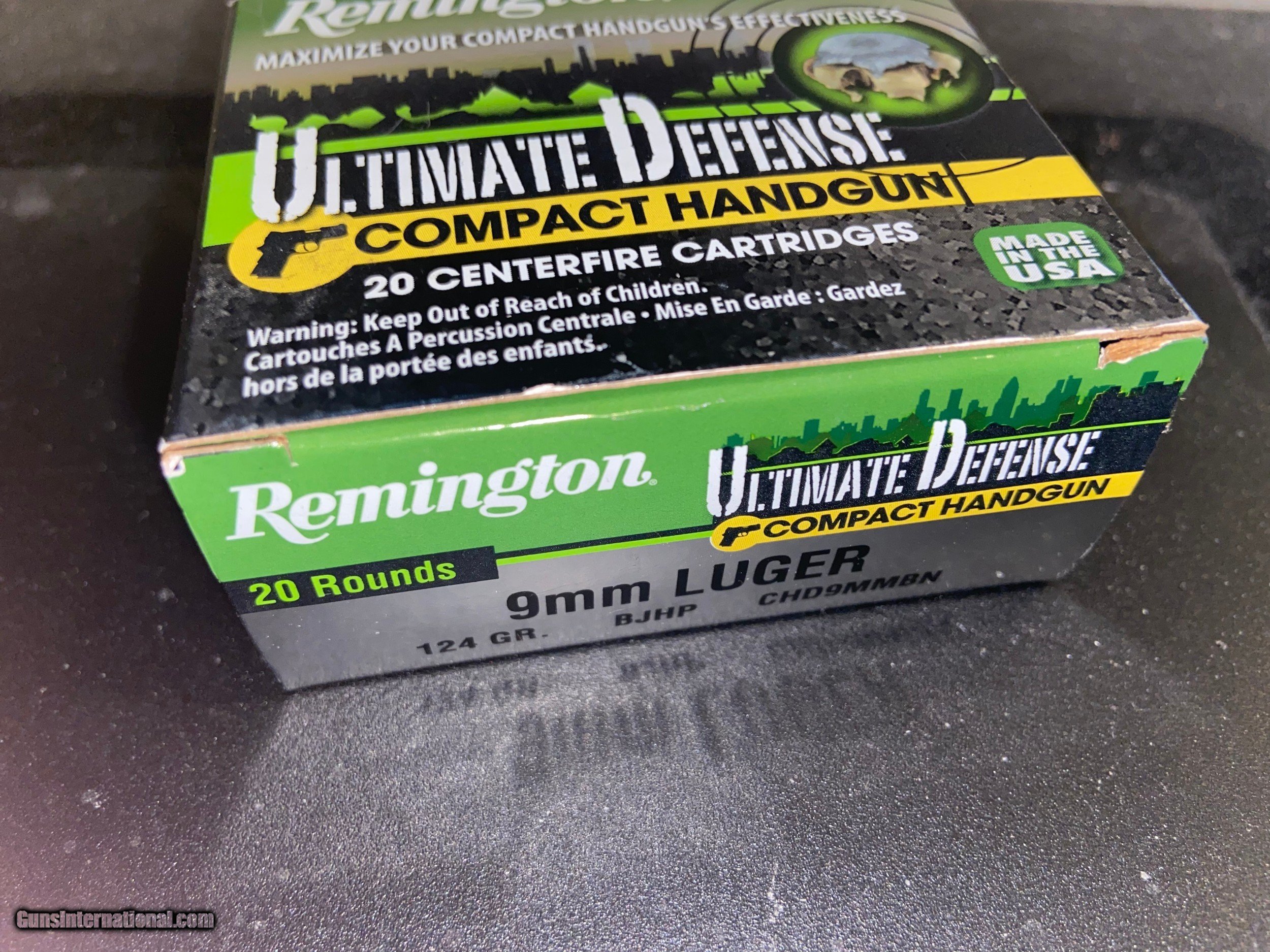 9mm Remington Utimate Defense 124 Gr BJHP CHD9mmBN