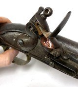 Originally Configured Flintlock Dragoon Pistol. Extremely Rare (Revolutionary War?) - 3 of 13