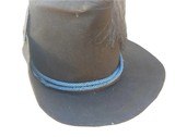 100 % AUTHENTIC CIVIL WAR HARDEE REGULATION BLACK HAT IN EXCELLENT CONDITION - 2 of 6