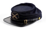 AN EARLY RARE AUTHENTIC AWESOME CIVIL WAR OFFICERS KEPI, JACKET & 1858 CANTEEN - 5 of 16