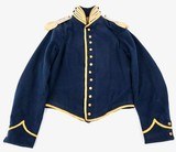 AN EARLY RARE AUTHENTIC AWESOME CIVIL WAR OFFICERS KEPI, JACKET & 1858 CANTEEN - 10 of 16