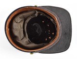 AN EARLY RARE AUTHENTIC AWESOME CIVIL WAR OFFICERS KEPI, JACKET & 1858 CANTEEN - 9 of 16