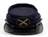 awesome & fine civil war officers cavalry kepi in custom "chasseur" pattern