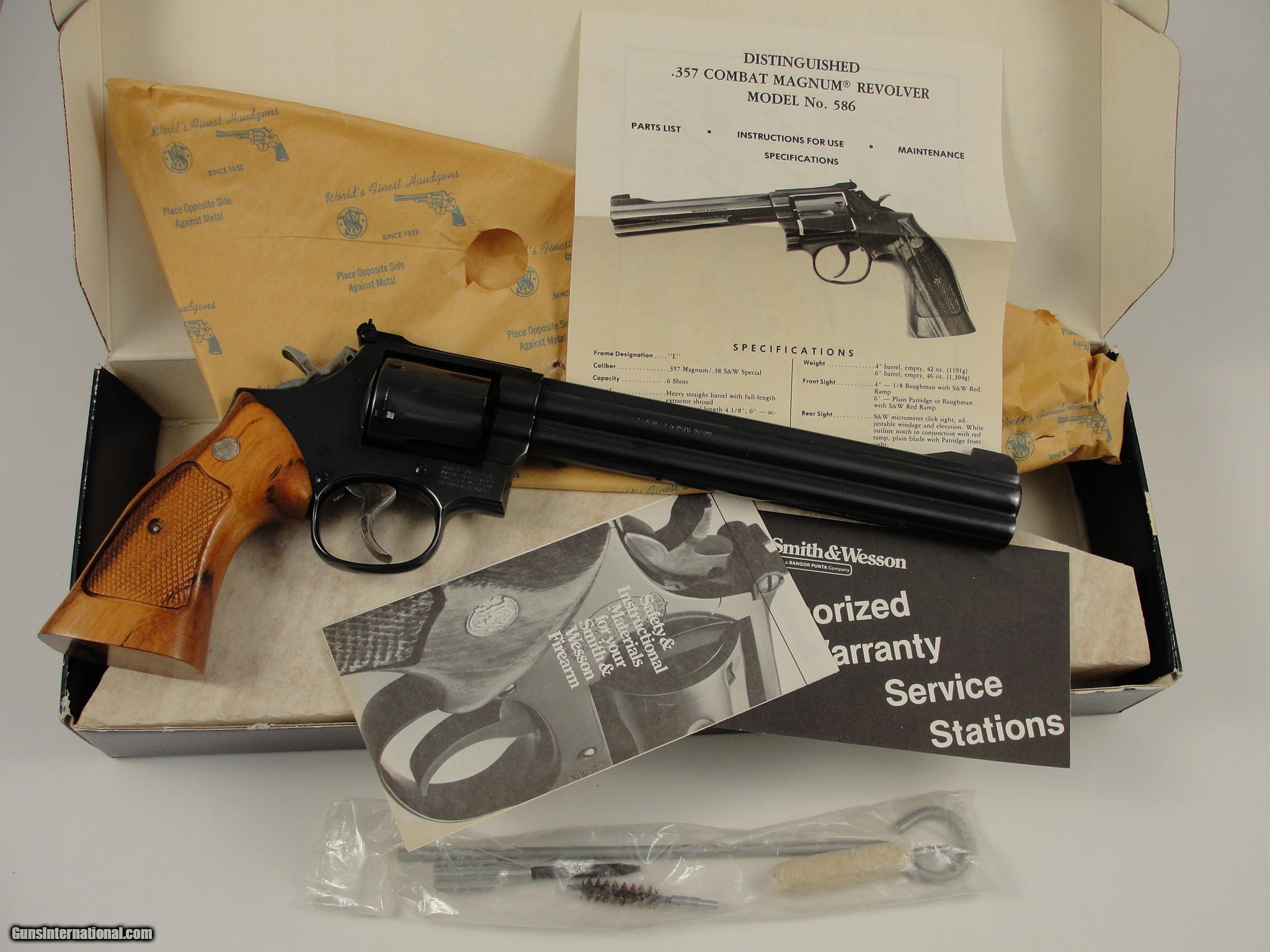 S&W 586 NO DASH 357 Magnum 8 3/8