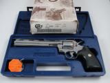 Colt Python in Factory Bright Stainless Steel - SCARCE 8'' with orignal outer box - 1 of 17