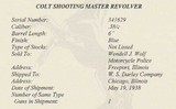 Colt 1938 New Service Shooting Master .38 Motorcycle Police Stag Stocks - Letter LEO - 3 of 20