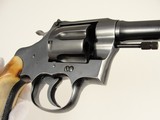 Colt 1938 New Service Shooting Master .38 Motorcycle Police Stag Stocks - Letter LEO - 8 of 20