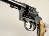 Colt 1938 New Service Shooting Master .38 Motorcycle Police Stag Stocks - Letter LEO - 9 of 20