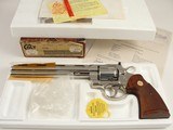 MINT Colt Python .357 Magnum 8” BRIGHT NICKEL Stunning Original Box and Letter 1981 - 1 of 20