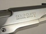Colt Gold Cup National Match MK IV Series 80 BSTS 1992 Factory Bright Stainless Enhanced with Fossilized Mammoth Ivory NIB - 10 of 18