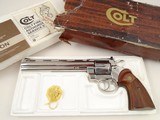 Excellent Cased Colt Python Target .38 8” STUNNING NICKEL Original Box 1980 – One of the 251 mfg - 7 of 20