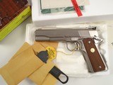 NIB & Extremely Rare 1981 Custom Shop Colt Gold Cup National Match Electroless Nickel – Coltguard - Lettered - 4 of 20