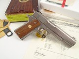 NIB & Extremely Rare 1981 Custom Shop Colt Gold Cup National Match Electroless Nickel – Coltguard - Lettered - 2 of 19