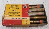 Kynoch 577/450 Martini-Henry Rifle Ammo 10 Rds SOLID 480 Grains - 2 of 6