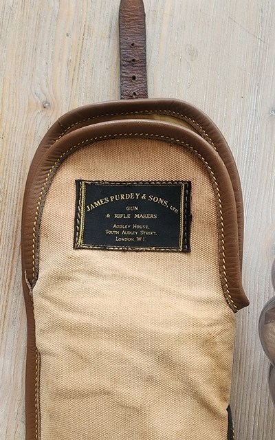 Purdey Canvas and leather gun slip