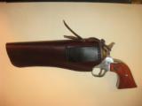 Western Revolver Leather Holster R/H or L/H up to 7-1/2" Barrel fit on up to 2-3/4" Gun Belt - 2 of 5