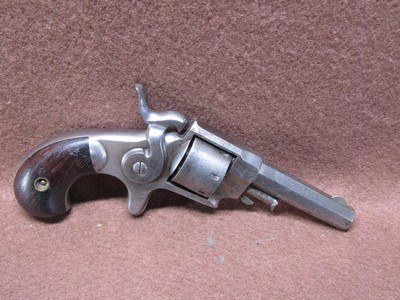 Antique Ethan Allen Side Hammer 22 Short 7 Shot SA Spur 2.375" Oct BRL