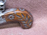 Antique Unknown Maker 48 Cal Folding Trigger Flintlock Boot Pistol 2