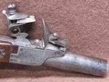 Antique Unknown Maker 48 Cal Folding Trigger Flintlock Boot Pistol 2