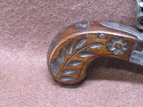 Antique Unknown Maker 48 Cal Folding Trigger Flintlock Boot Pistol 2