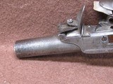 Antique Unknown Maker 48 Cal Folding Trigger Flintlock Boot Pistol 2
