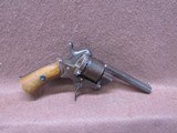 Antique Belgian Pinfire 6 Shot Folding Trigger SA 3.375