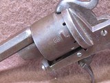 Antique Belgian Pinfire 6 Shot Folding Trigger SA 3.375
