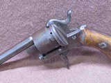 Antique Belgian Pinfire 6 Shot Folding Trigger SA 3.375