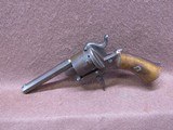 Antique Belgian Pinfire 6 Shot Folding Trigger SA 3.375