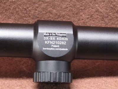 Burris Fullfield E1 3-9x40 mm Rifle Scope Ballistic Plex E1 1