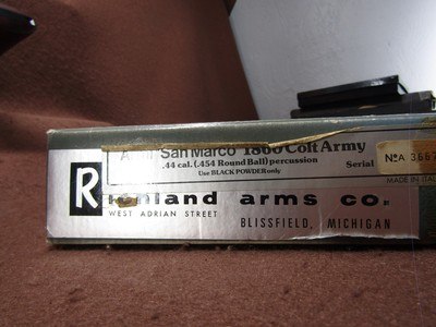 Like New Armi San Marco 1860 Colt Army 44 Cal 6 Shot SA Percussion 8