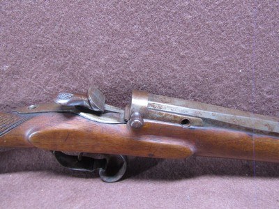 Antique Belgian Flobert 22 Cal Breech Loading Single Shot Rifle 23 3/4