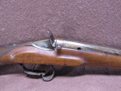 Antique Belgian Flobert 22 Cal Breech Loading Single Shot Rifle 23 3/4