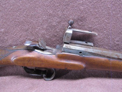 Antique Belgian Flobert 22 Cal Breech Loading Single Shot Rifle 23 3/4